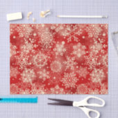 Papier Mousseline Motif de snowflakes (Artisanat)
