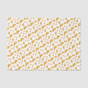 Papier Mousseline Motif de sourire de taco mignon de Kawaii