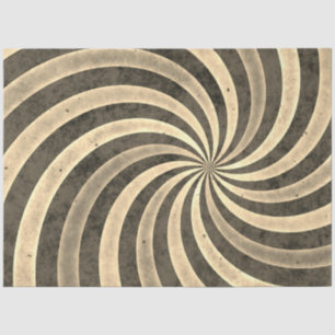 Papier Mousseline motif de spirales Sepia, cadeaux de scrapbooking e