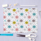 Papier Mousseline Motif de Starburst Retro atomique (Artisanat)