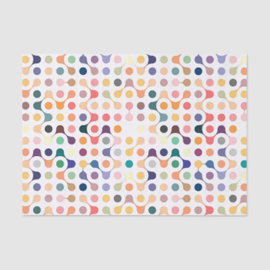 Papier Mousseline Motif de structure moléculaire (Recto)