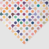 Papier Mousseline Motif de structure moléculaire (Détail)