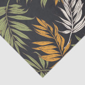 Papier Mousseline Motif de style d'automne de Fonds de paume (Détail)