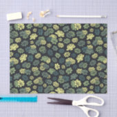 Papier Mousseline Motif de Succulents (Artisanat)