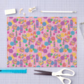 Papier Mousseline Motif de sucrerie de lucettes (Artisanat)