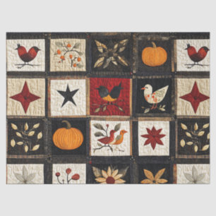 Papier Mousseline Motif de surface composée d'automne rustique Mot