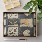 Papier Mousseline Motif de surface composée d'automne rustique | Pat (Cadeau)