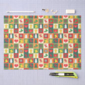 Papier Mousseline Motif de surface de Noël (Artisanat)