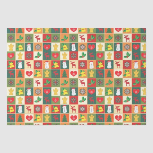 Papier Mousseline Motif de surface de Noël (Recto)