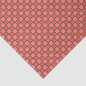 Papier Mousseline Motif de tableau de bord noir rose saumon (Détail)