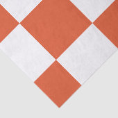 Papier Mousseline Motif de tableau de bord orange et blanc (Détail)