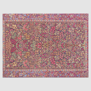 Papier Mousseline Motif de tapis persan vintage coloré