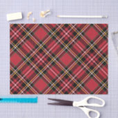 Papier Mousseline Motif de tartan de Noël (Artisanat)