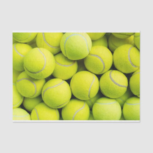 Papier Mousseline Motif de Tennis Ball Fuzz (Recto)