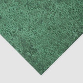 Papier Mousseline Motif de texture verte en verre de mosaïque (Détail)