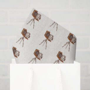 Papier Mousseline Motif de texture vintage Retro Camera Tripod