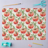 Papier Mousseline Motif de tomate aquarelle (Artisanat)