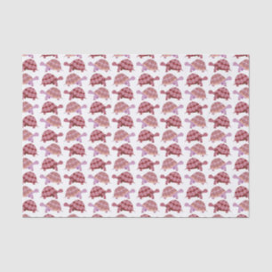 Papier Mousseline Motif de tortue caricaturale de Bourgogne