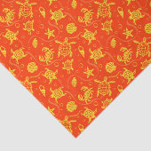 Papier Mousseline Motif de tortues (Détail)