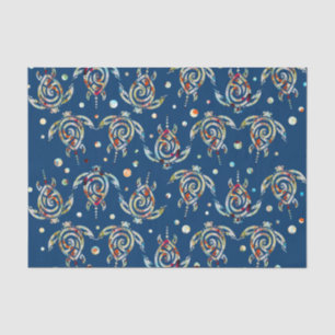 Papier Mousseline Motif de tortues de mer de Shamanic + votre