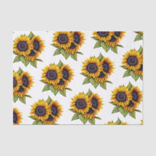Papier Mousseline Motif de tournesols