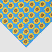 Papier Mousseline Motif de tournesols lumineux (Détail)