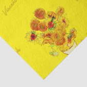 Papier Mousseline Motif de tournesols par Vincent van Gogh (Détail)