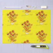 Papier Mousseline Motif de tournesols par Vincent van Gogh (Artisanat)