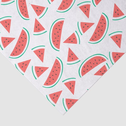 Papier Mousseline motif de tranches de pastèque (Détail)
