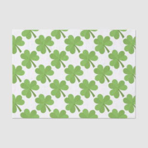 Papier Mousseline Motif de trèfle de l'Irlande d'Irlandais de
