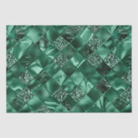 Motif de treillis de diamant de vert élégant paill