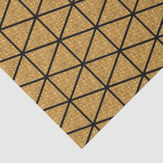 Papier Mousseline Motif de triangle d'or (Détail)
