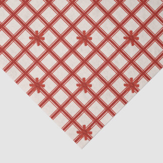 Papier Mousseline Motif de vacances aux rubans rouges