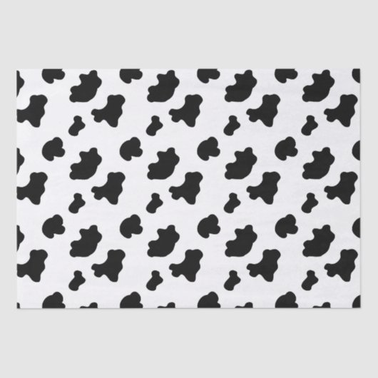 Papier Mousseline Motif de vache (Recto)