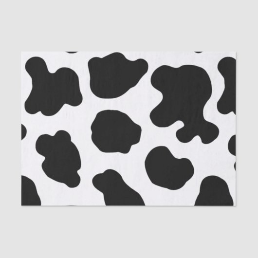 Papier Mousseline Motif de vache imprimé  (Recto)