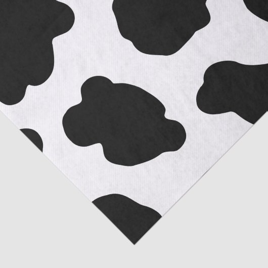 Papier Mousseline Motif de vache imprimé (Détail)