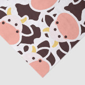 Papier Mousseline Motif de vache mûre (Détail)