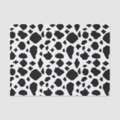 Papier Mousseline Motif de vache noir et blanc (Recto)