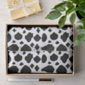 Papier Mousseline Motif de vache noir et blanc (Cadeau)