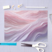 Papier Mousseline Motif de vague de calme Pastel (Artisanat)