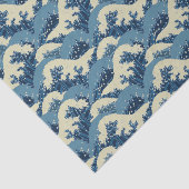 Papier Mousseline Motif de vague japonais (Détail)