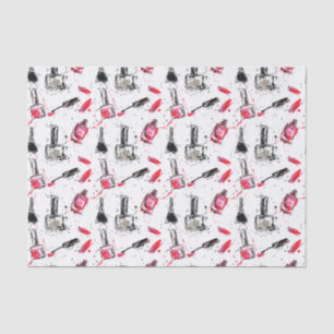 Papier Mousseline Motif de vernis à ongles d'aquarelle