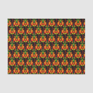 Papier Mousseline Motif de verrouillage de la tête du Citrouille à f