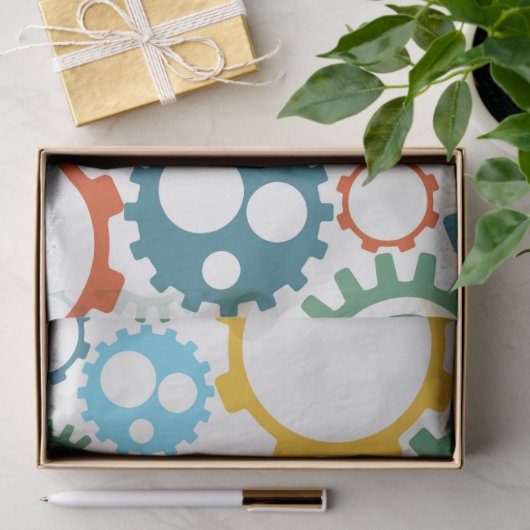 Papier Mousseline Motif de vitesses de robot (Cadeau)