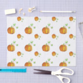 Papier Mousseline Motif de wattercolor de citrouille (Artisanat)