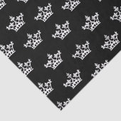 Papier Mousseline Motif de White Crowns (Détail)