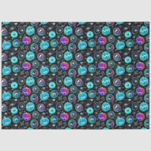 Papier Mousseline Motif de Yeux de Monstre d'Halloween Effrayant
