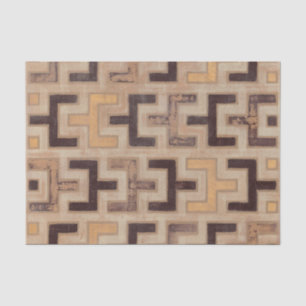Papier Mousseline Motif décoratif africain en tissu boueux