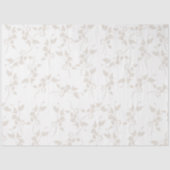 Papier Mousseline Motif décoratif en feuille beige botanique (Recto)