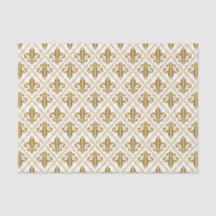 Motif décoratif Fleur-de-Lis en Or